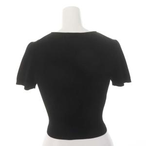 TOCCA リブニット ボレロカーディガン 半袖 XS 黒 ブラック