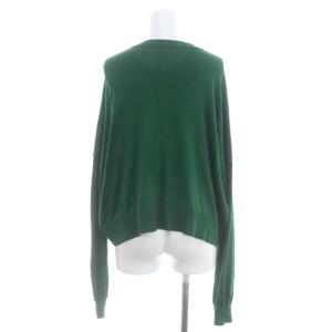 ENFOLD 22AW BOXカーディガン ニット 前開き シルク 38 緑 グリーン