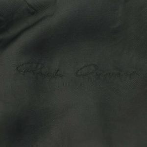 Rick Owens レザージャケット カウルネック ニット切替 ジップアップ IT38 ブラック