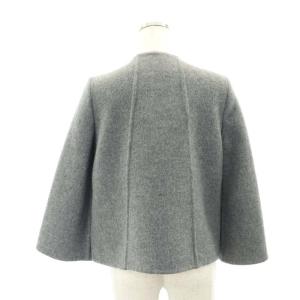 ANAYI ウールジャケット ノーカラージャケット 36 グレー