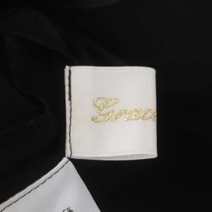 Grace Class 23SS ラッフルバイカラーミニドレス ワンピース ひざ丈 半袖 フリル フロントボタン 36 S 黒 ブラック 白 ホワイト