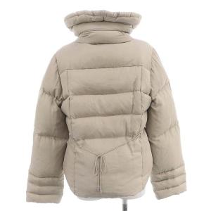 Max Mara 中綿ジャケット ショート丈 クロップド丈 アウター フード シルク 40 ベージュ