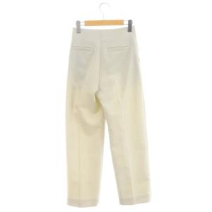 UNITED ARROWS UWSC P/W ツイル ストレート パンツ 34 アイボリー