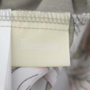 Diagram GRACE CONTINENTAL フラワースカーフカーディガン ニット 切替 長袖 36 グレー マルチカラー