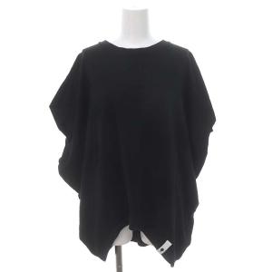 Hexagon T-SHIRTソフト天竺 Tシャツ カットソー フレンチスリーブ 38 黒 ブラック