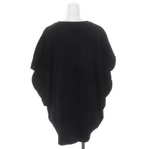 ENFOLD Hexagon T-SHIRTソフト天竺 Tシャツ カットソー フレンチスリーブ 38 黒 ブラック