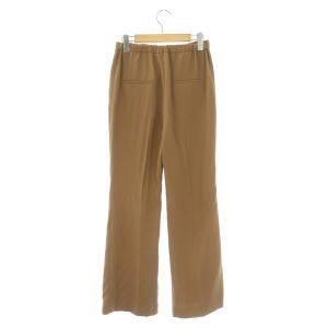 EVERYDAY I LIKE 21SS イージーフレアパンツ (Back Satin) ストレッチ 36 茶 ブラウン