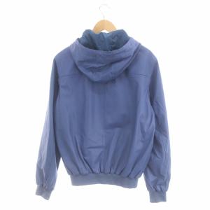 GUCCI LEA-JACKET 羊革 ジップアップ 50 ダスティーブルー