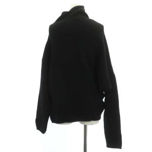 UNITED ARROWS マルゥ MARW 22AW ハイネックニット セーター 長袖 ウール 黒 ブラック