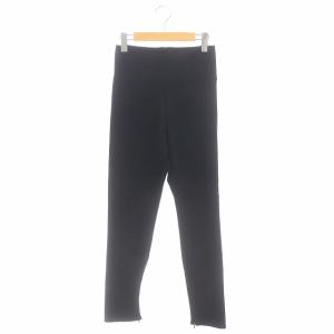 23AW Warm Zip パンツ スキニー スリム ストレッチ 36 黒 ブラック