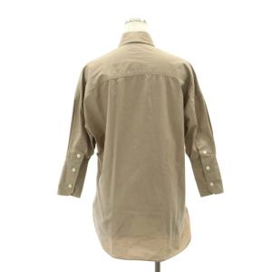 MADISONBLUE J.BRADLEY CUFF SHIRT シャツ ブラウス 五分袖 フロントボタン 01 S ベージュ