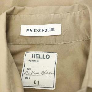 MADISONBLUE J.BRADLEY CUFF SHIRT シャツ ブラウス 五分袖 フロントボタン 01 S ベージュ