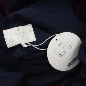 Chesty 21AW オリジナル刺繍ワンピース チェック ロング ノースリーブ 1 紺 赤 マルチカラー