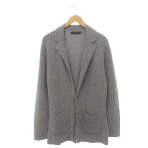 ブラックレーベル BLACK LABEL カシミヤ混 ニット カーディガン ジャケット テーラード XS グレー
