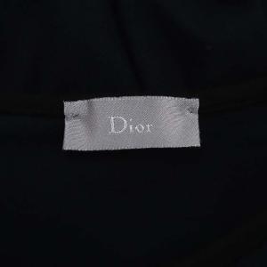 DIOR HOMME コットン 変形 Tシャツ カットソー 半袖 XS 紺 黒 ネイビー ブラック