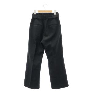 EVERYDAY I LIKE ストレートパンツ スラックス タック 36 S 黒 ブラック