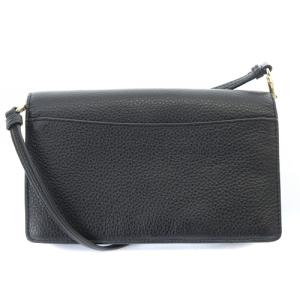 COACH アンナ フォルドオーバー クロスボディ クラッチバッグ ショルダーバッグ ロゴ 黒 ブラック 3037