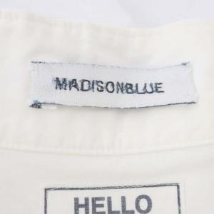 MADISONBLUE ベルスリーブシャツ 長袖 チュニック丈 00 白 ホワイト
