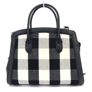 kate spade new york ノット ギンガム KNOTT GINGHAM トートバッグ ショルダーバッグ 2way 斜め掛け 黒 ブラック 白 ホワイト