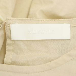 Merlette SOL コットンティアードブラウス プルオーバー 五分袖 ギャザー XS ライトベージュ