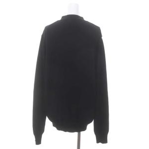 PLAY Comme des Garçons AD2021 ウールニットカーディガン ニット セーター 長袖 フロントボタン ロゴ M 黒 ブラック 赤 レッド