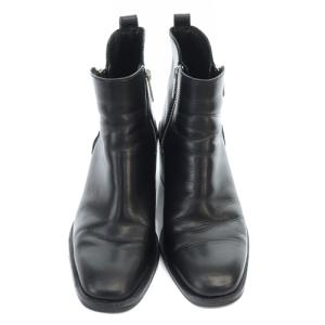 3.1 phillip lim サイドジップ ショートブーツ チャンキーヒール レザー 37 24cm 黒 ブラック