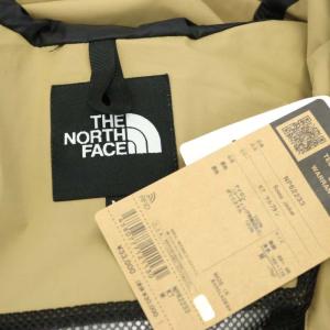 THE NORTH FACE Scoop Jacket アウター フード付き ロゴ ダブルファスナー M ベージュ ブラック