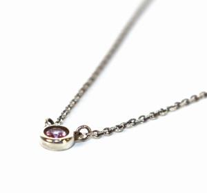 TIFFANY&Co. バイザヤード ピンクサファイア ネックレス 925 シルバーカラー