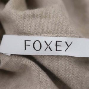 FOXEY カシミヤ タートルネックニット セーター 長袖 40 ベージュ 39245