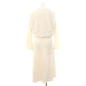 SNIDEL 23AW ファージレセットニットワンピース ロング ハイネック 長袖 F 白 ホワイト