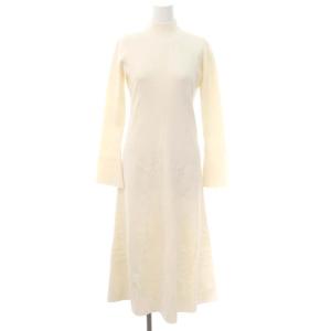 SNIDEL 23AW ファージレセットニットワンピース ロング ハイネック 長袖 F 白 ホワイト