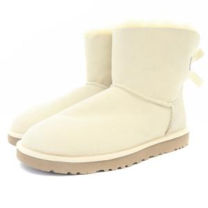 UGG australia ミニベイリーボウ MINI BAILEY BOW ムートンブーツ ショート リボン 25cm アイボリー