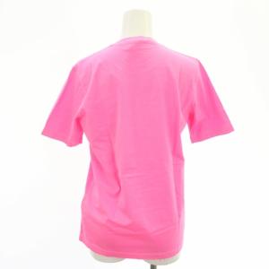 DSQUARED2 ロゴTシャツ カットソー 半袖 プルオーバー コットン XS ピンク 黒 ブラック
