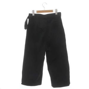 MHL. 21SS WASHED COTTON DRILL パンツ ストレート 1 S 黒 ブラック