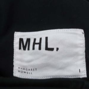MHL. 21SS WASHED COTTON DRILL パンツ ストレート 1 S 黒 ブラック
