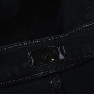 MOTHER THE INSIDER CROP STEP FRAY デニムパンツ ジーンズ ストレッチ カットオフ 27 ダークグレー