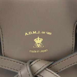 A.D.M.J. コンクルージョン トートバッグ ショルダーバッグ 2way レザー グレー