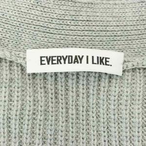 EVERYDAY I LIKE 23SS Co/Si Cropped カーディガン ニット クロップド 長袖 グレー