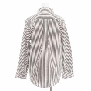 MADISONBLUE 23SS B.D. SH B.STRIPE ロゴ刺繍 シャツ ストライプ 00 ホワイト