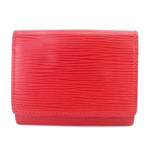 エピ ルージュ アンヴェロップ カルト ドゥ ヴィジット 名刺入れ カードケース レザー 赤 レッド M5658E