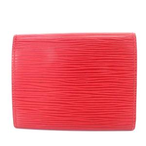 LOUIS VUITTON エピ ルージュ アンヴェロップ カルト ドゥ ヴィジット 名刺入れ カードケース レザー 赤 レッド M5658E