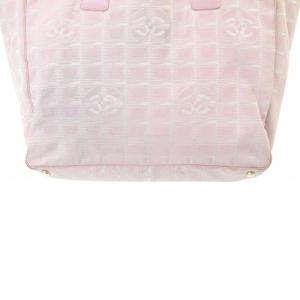 CHANEL ニュートラベルライン ココマーク トートバッグ ピンク ホワイト