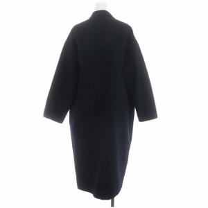 Plage 22AW ハミルトンテーラードコート ロング 36 紺ネイビー