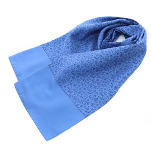 マルジェラ期 アニマル柄 アスコットタイ ストール シルク 青 ブルー