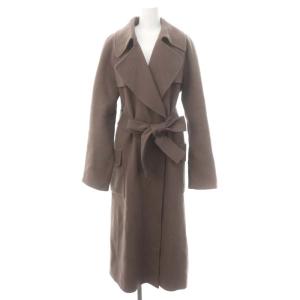 21AW ガウントレンチリバーコート アウター ロング 38 茶 ブラウン