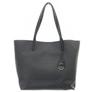 MK モノグラム トートバッグ ハンドバッグ ロゴ グレー 黒 ブラック