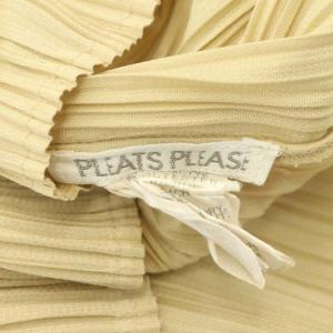 PLEATS PLEASE ISSEY MIYAKE イッセイミヤケ PP04-JK604 ハイネック プリーツ カットソー 長袖 4 ベージュ