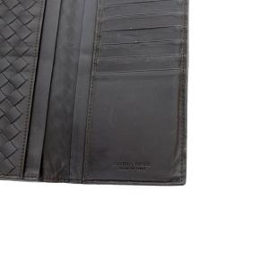 BOTTEGA VENETA 長財布 イントレチャート 二つ折り レザー 茶 ブラウン 120697 OH