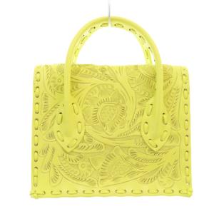 CARVING TRIBES マエストラS ショルダーバッグ ハンドバッグ 2way レザー 黄色 イエロー