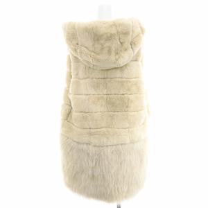 Grace Class 2WAYロングジレ ベスト ラビットファー フォックスファー 36 ベージュ